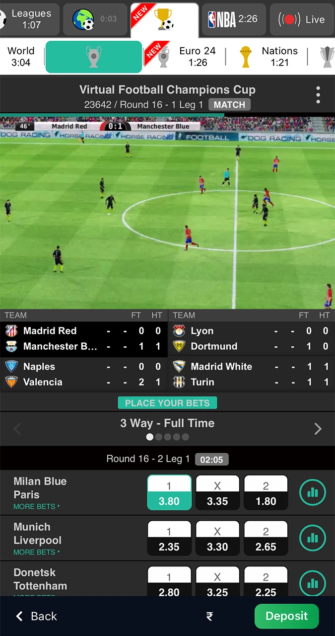 Choose the odds that suit you and make winning predictions at 1Win.