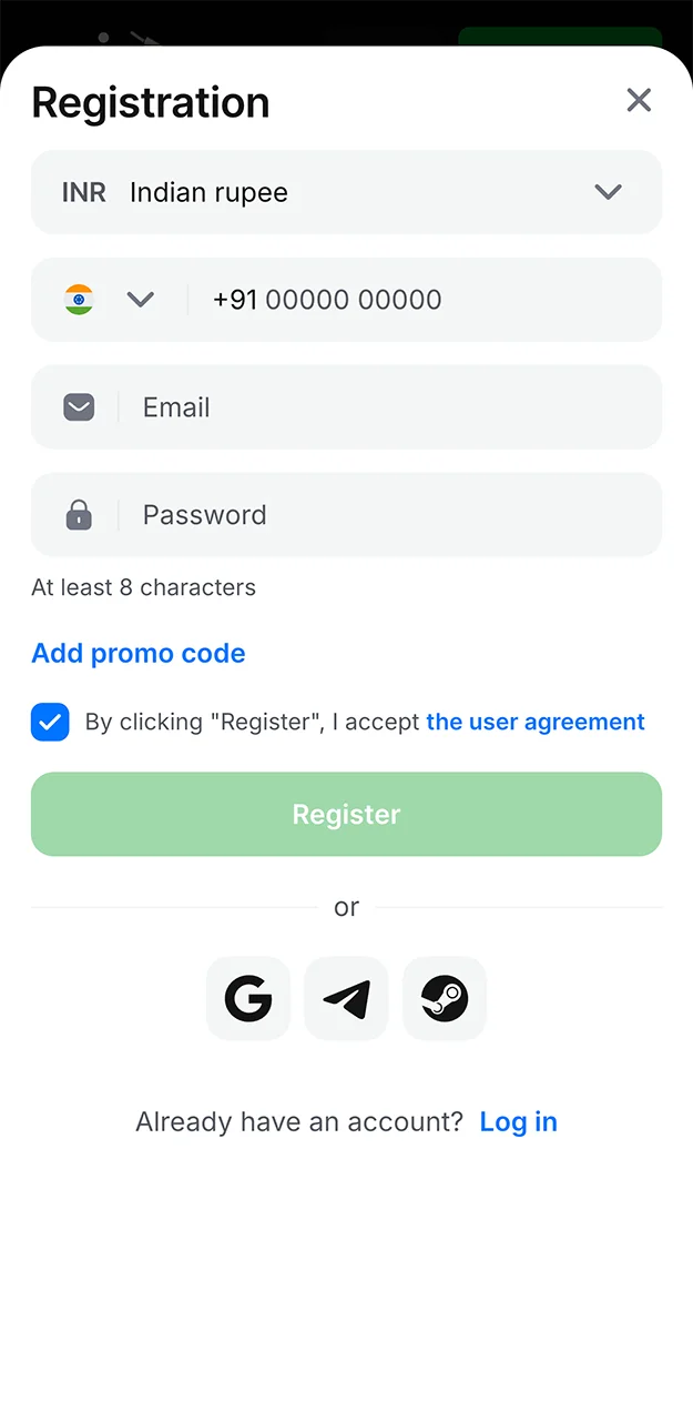Please check that the phone number you have entered is correct, as it is required to register on the 1win website.